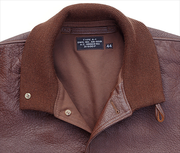 Good Wear Type A-1 Flight Jacket in Russet Capeskin