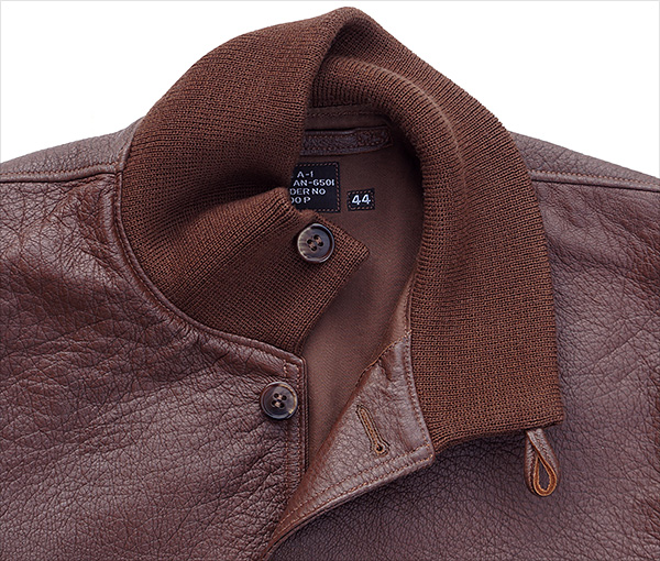 Good Wear Type A-1 Flight Jacket in Russet Capeskin