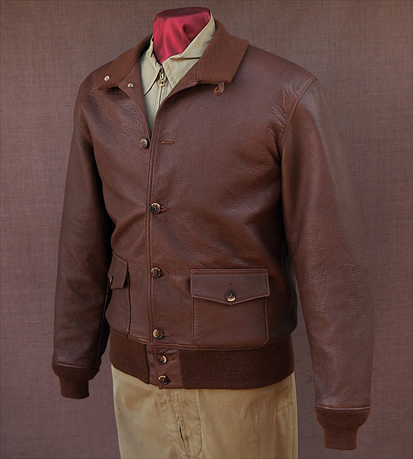 Good Wear Type A-1 Flight Jacket in Russet Capeskin