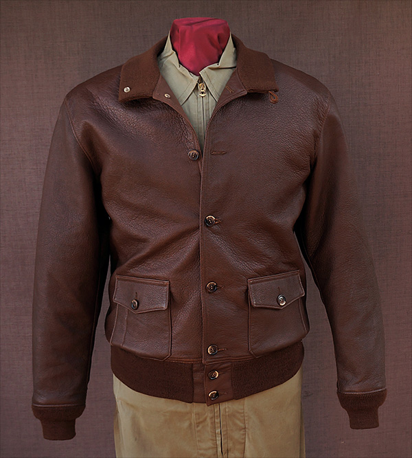 Good Wear Type A-1 Flight Jacket in Russet Capeskin