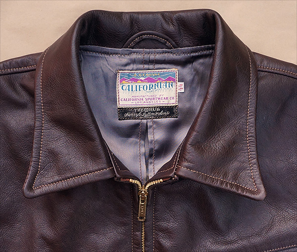 Good Wear Californian Ventura Steerhide Leather Half-Belt Jacket