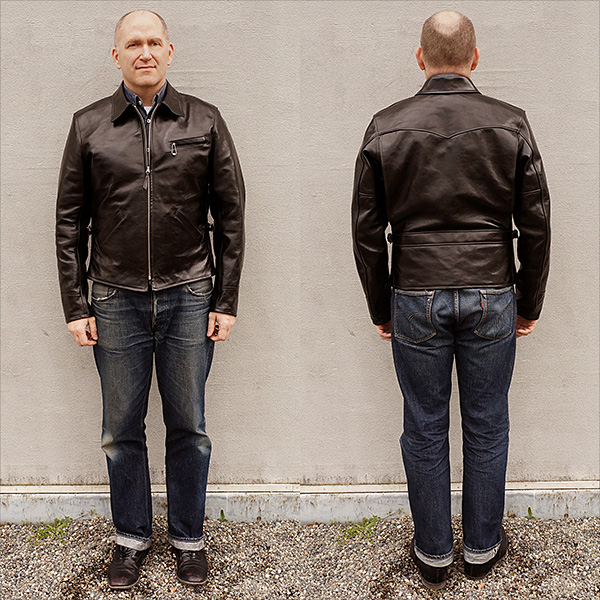 Good Wear Ventura by Himel Bros. Shinki Horsehide Half Belt Leather Jacket