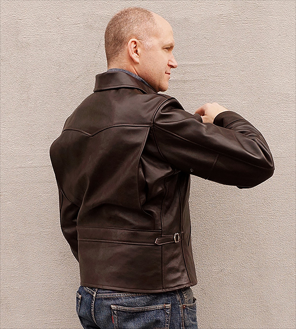 Good Wear Ventura by Himel Bros. Shinki Horsehide Half Belt Leather Jacket