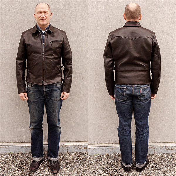 Good Wear Ventura by Himel Bros. Shinki Horsehide Half Belt Leather Jacket