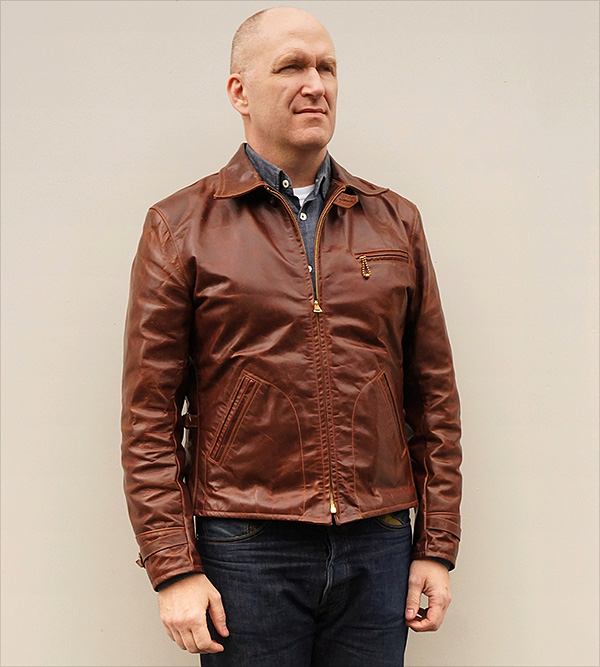 Good Wear Ventura Horween Horsehide Half Belt Leather Jacket