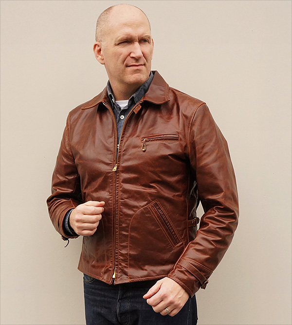 Good Wear Ventura Horween Horsehide Half Belt Leather Jacket