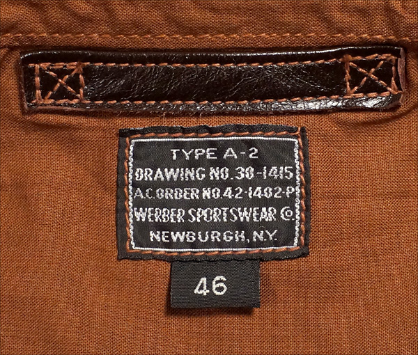 Werber Sportswear A-2 Flight Jacket by Good Wear Leather