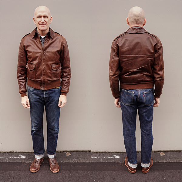 Werber Sportswear 42-1402-P Type A-2 Army Air Force Shinki Horsehide Flight Jacket