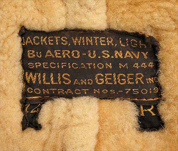 Original U.S. Navy Willis & Geiger M-444 Flight Jacket WWII