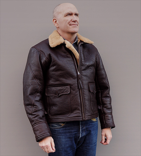 Willis and Geiger U.S. Navy M-444 Sheepskin Flight Jacket