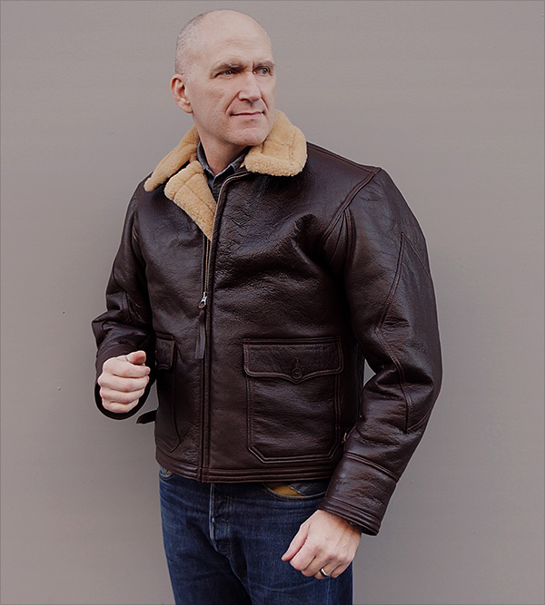 Willis and Geiger U.S. Navy M-444 Sheepskin Flight Jacket