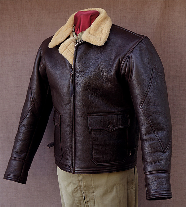 Willis and Geiger U.S. Navy M-444 Sheepskin Flight Jacket