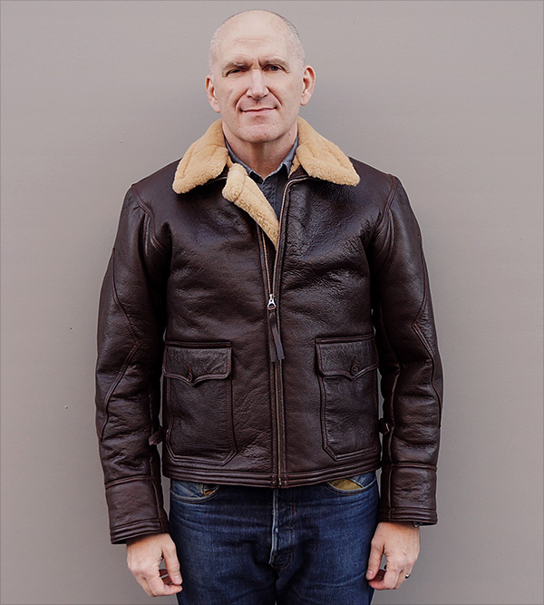 Willis and Geiger U.S. Navy M-444 Sheepskin Flight Jacket