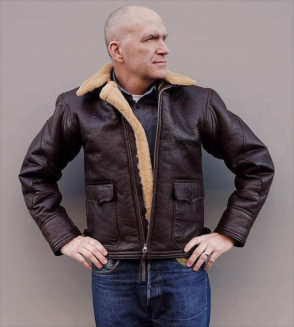 Willis and Geiger U.S. Navy M-444 Sheepskin Flight Jacket