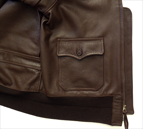Good Wear Leather Monarch Mfg. Co. M-422 Jacket Wind Flap