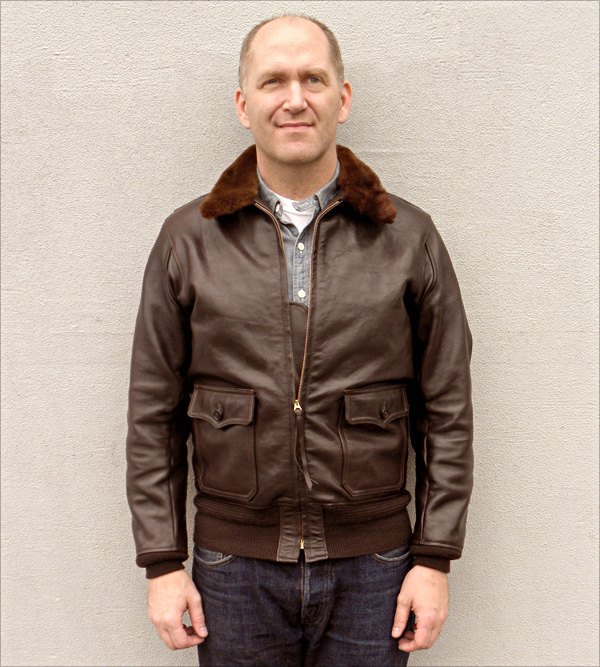 Good Wear Leather Monarch Mfg. Co. M-422 Jacket Front View