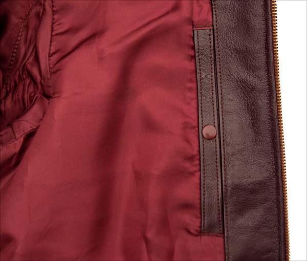 Good Wear Leather Monarch Mfg. Co. M-422 Jacket Inner Pocket