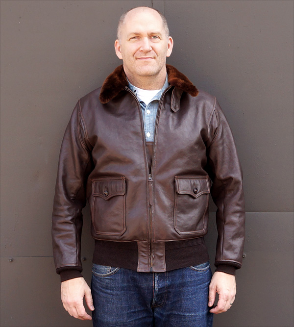 Good Wear Leather Monarch Mfg. Co. M-422 Jacket Front View