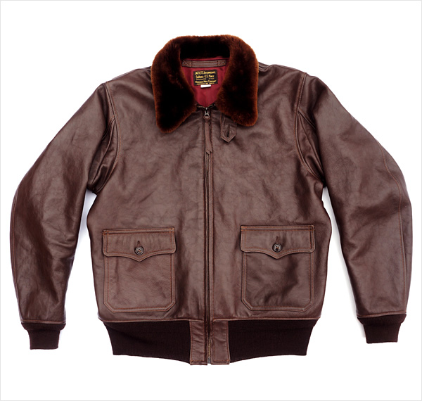 Good Wear Leather Monarch Mfg. Co. M-422 Jacket Front View Flat