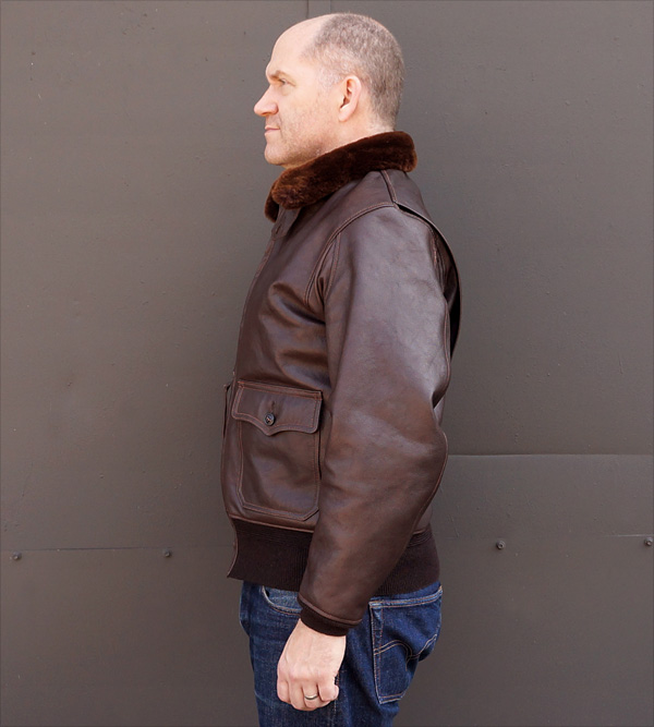 Good Wear Leather Monarch Mfg. Co. M-422 Jacket Side View