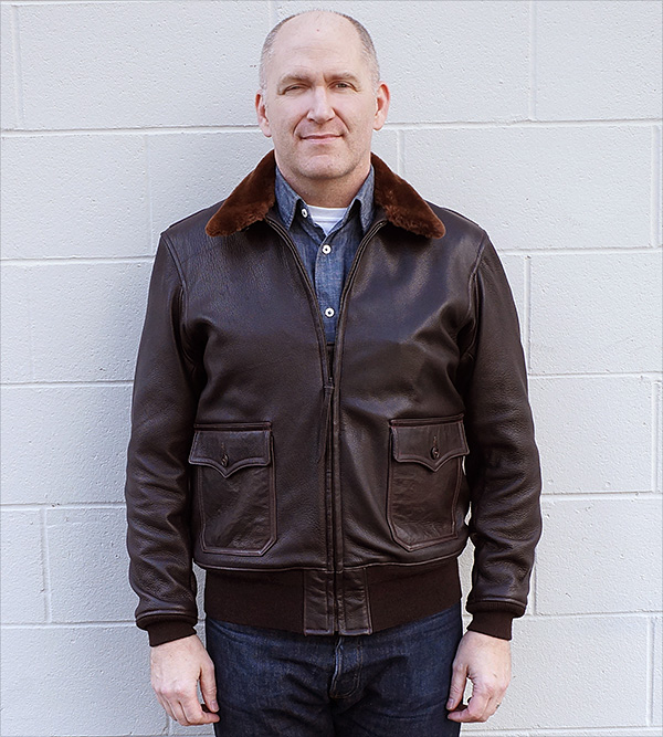 Good Wear Leather Monarch Mfg. Co. M-422 Jacket Front View