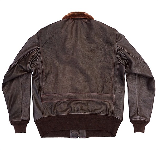 Good Wear Leather Monarch Mfg. Co. M-422 Jacket Reverse View Flat
