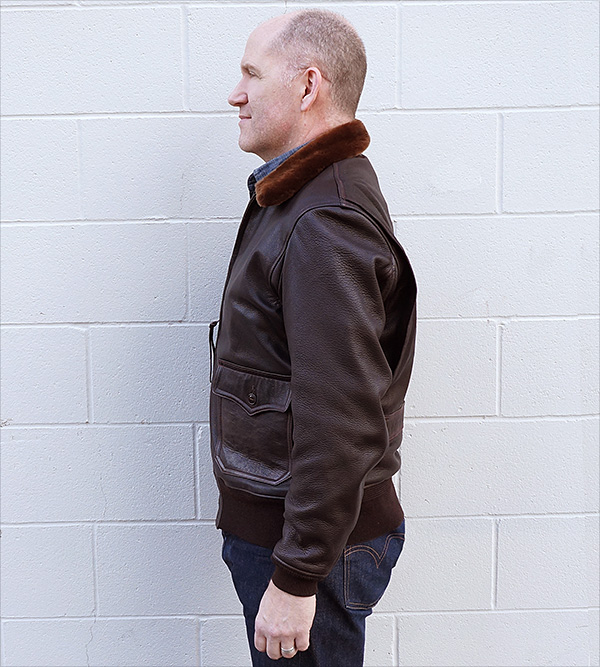 Good Wear Leather Monarch Mfg. Co. M-422 Jacket Side View