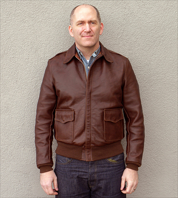 Good Wear Leather Monarch Type A-2 Jacket Front View