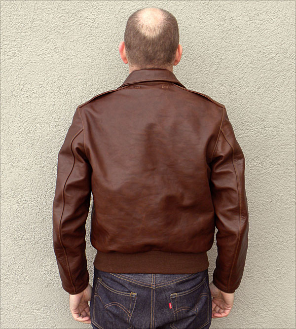 Good Wear Leather Monarch Type A-2 Jacket Reverse View