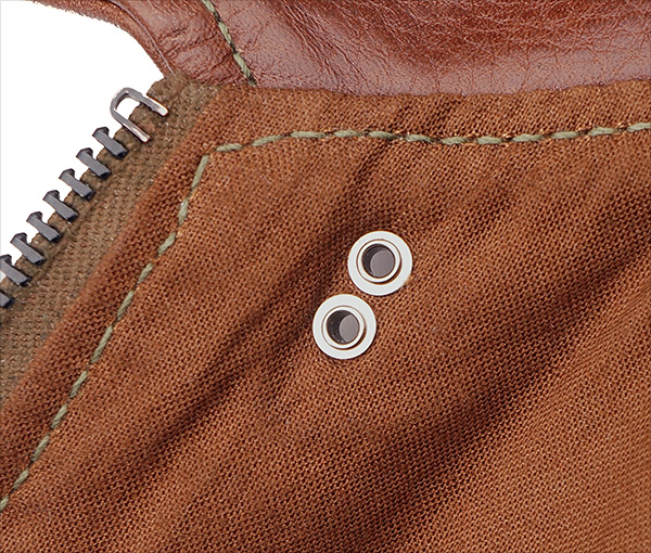 Good Wear Leather Monarch Type A-2 Jacket Eyelets