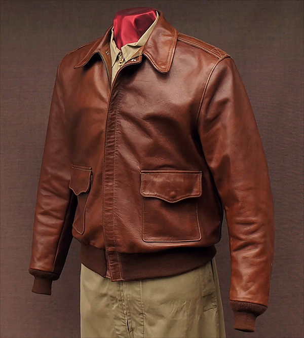 Good Wear Leather Monarch Type A-2 Jacket Front View 