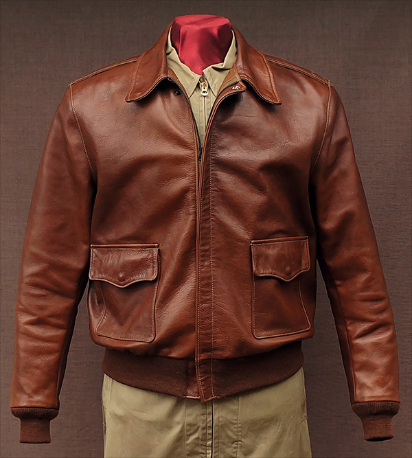 Good Wear Leather Monarch Type A-2 Jacket Front View 