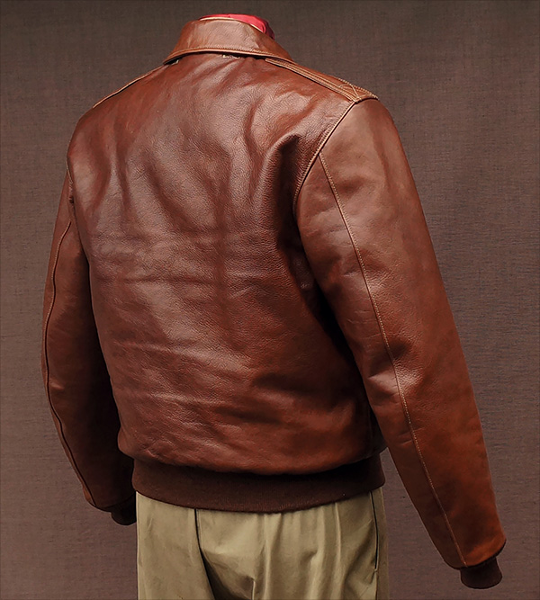 Good Wear Leather Monarch Type A-2 Jacket Reverse View 