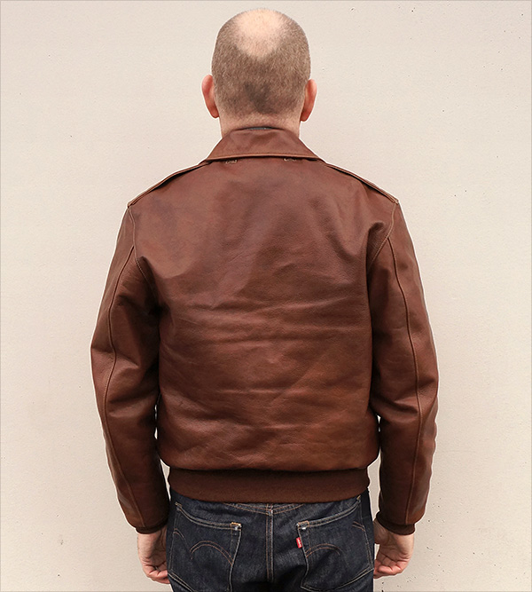 Good Wear Leather Monarch Type A-2 Jacket Reverse View