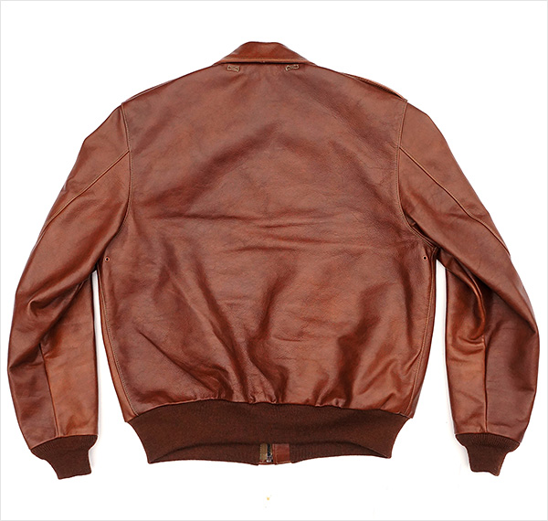 Good Wear Leather Monarch Type A-2 Jacket Reverse View Flat