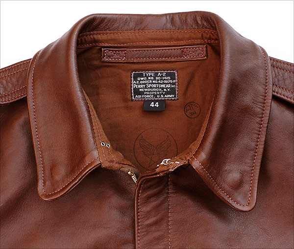 Good Wear Leather Perry Sportswear Type A-2 Front View