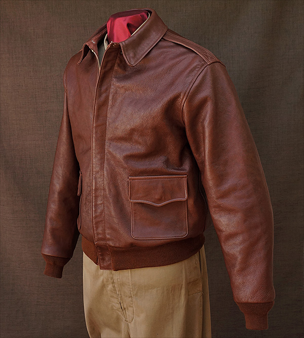 Good Wear Leather Perry Sportswear Type A-2 Front View