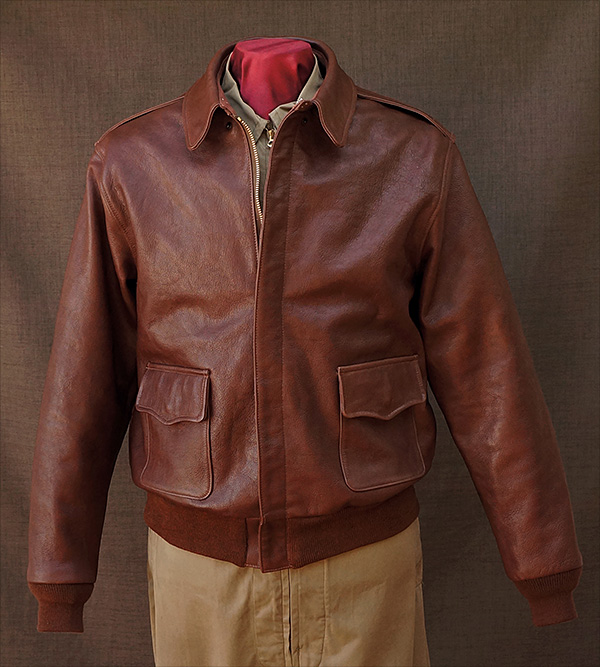 Good Wear Leather Perry Sportswear Type A-2 Front View