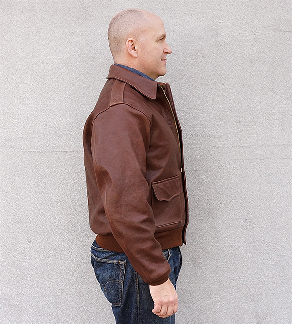 Good Wear Leather Perry Sportswear Type A-2 Side View