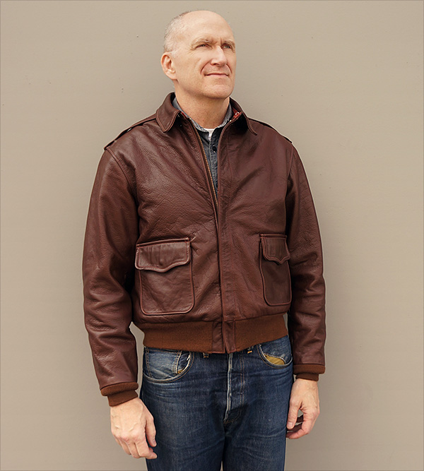 Good Wear Leather Perry Sportswear Type A-2 Front View