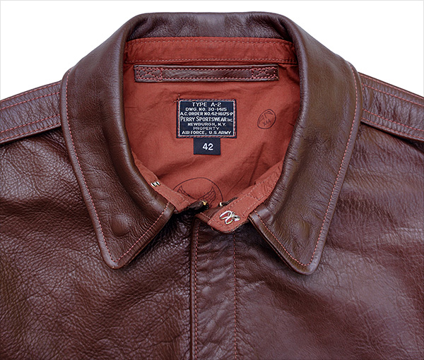 Good Wear Leather Perry Sportswear Type A-2 Front View