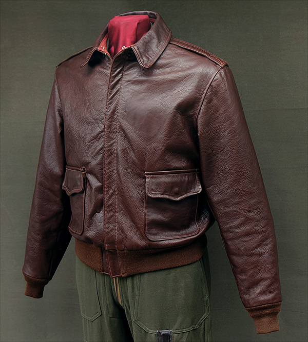 Good Wear Leather Perry Sportswear Type A-2 Front View