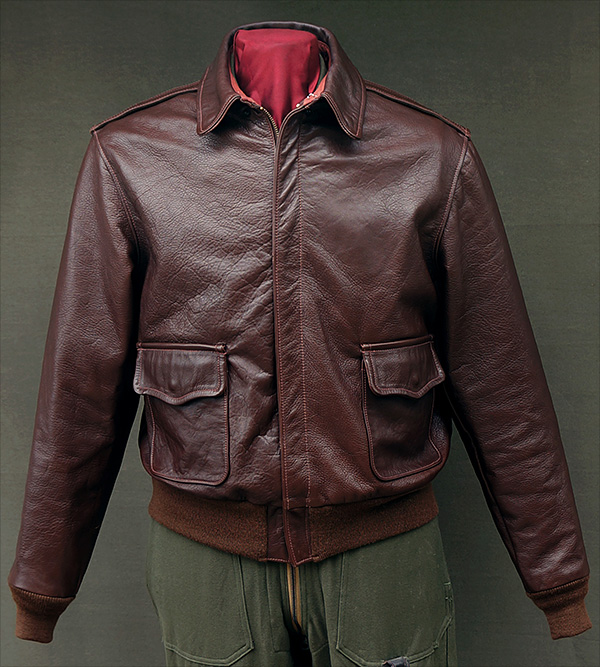Good Wear Leather Perry Sportswear Type A-2 Front View