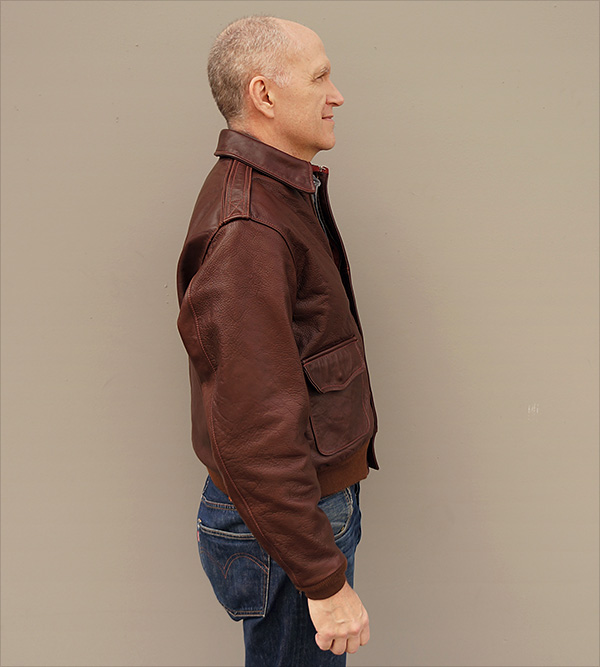 Good Wear Leather Perry Sportswear Type A-2 Front View