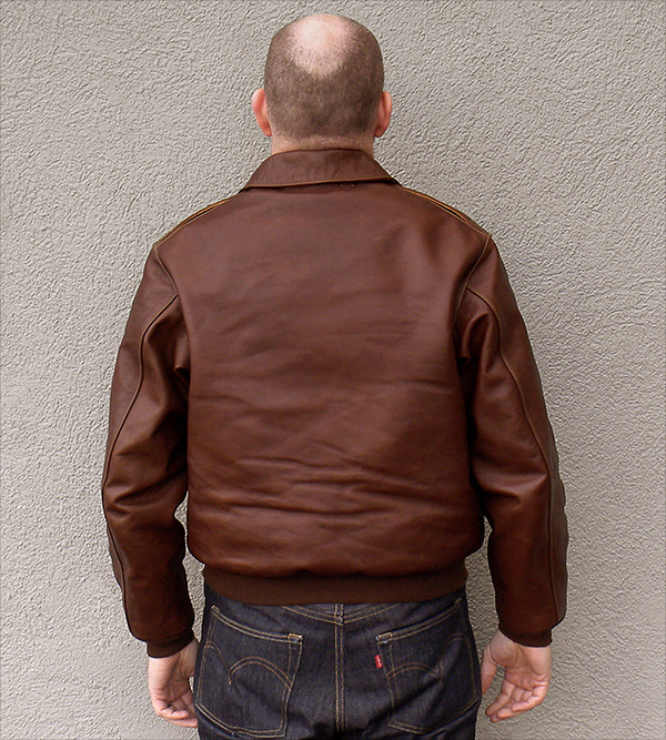 Good Wear Leather's Poughkeepsie Type A-2 Flight Jacket Reverse View