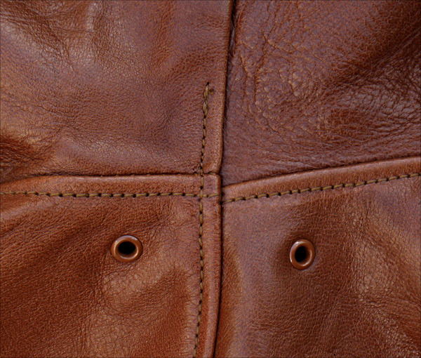 Good Wear Leather Rough Wear 42-1401-P Type A-2 Jacket Seams
