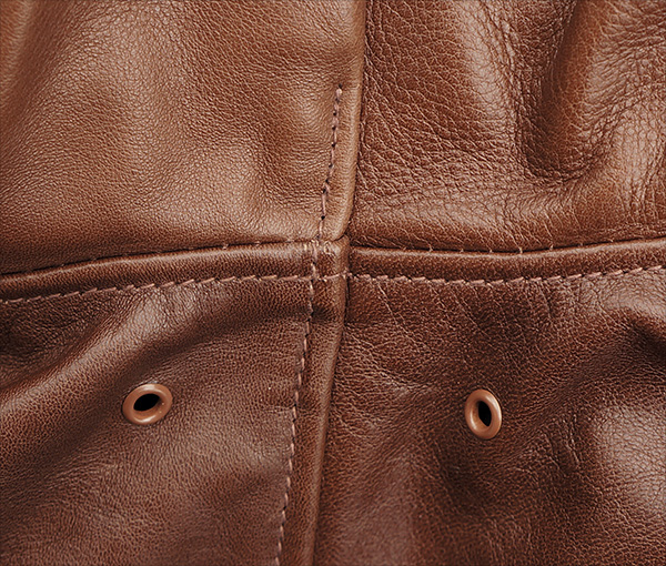 Good Wear Leather Rough Wear 42-1401-P Type A-2 Jacket Seams