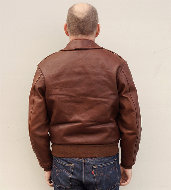 Good Wear Leather Rough Wear 42-1401-P Type A-2 Jacket Reverse View