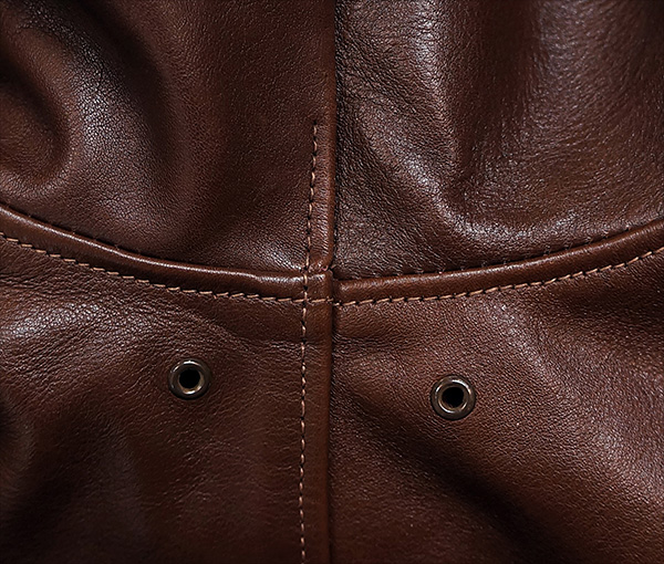 Good Wear Leather Rough Wear 42-1401-P Type A-2 Jacket Seams