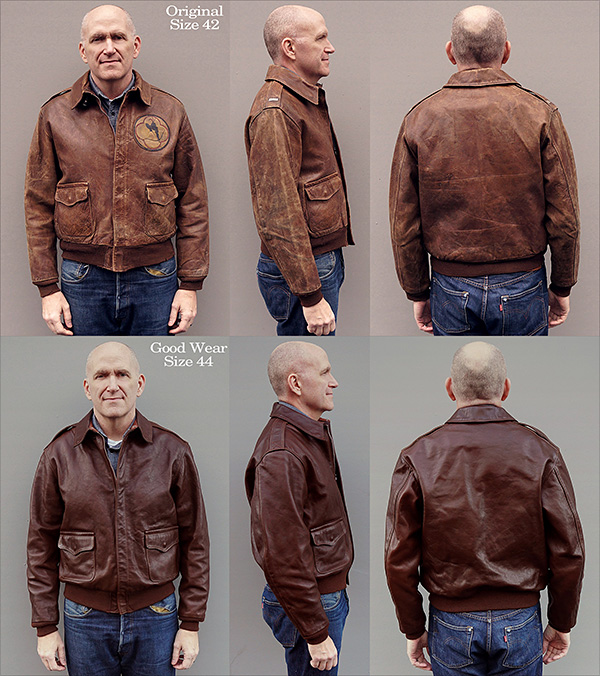 Good Wear Leather Rough Wear 42-1401-P Type A-2 Jacket